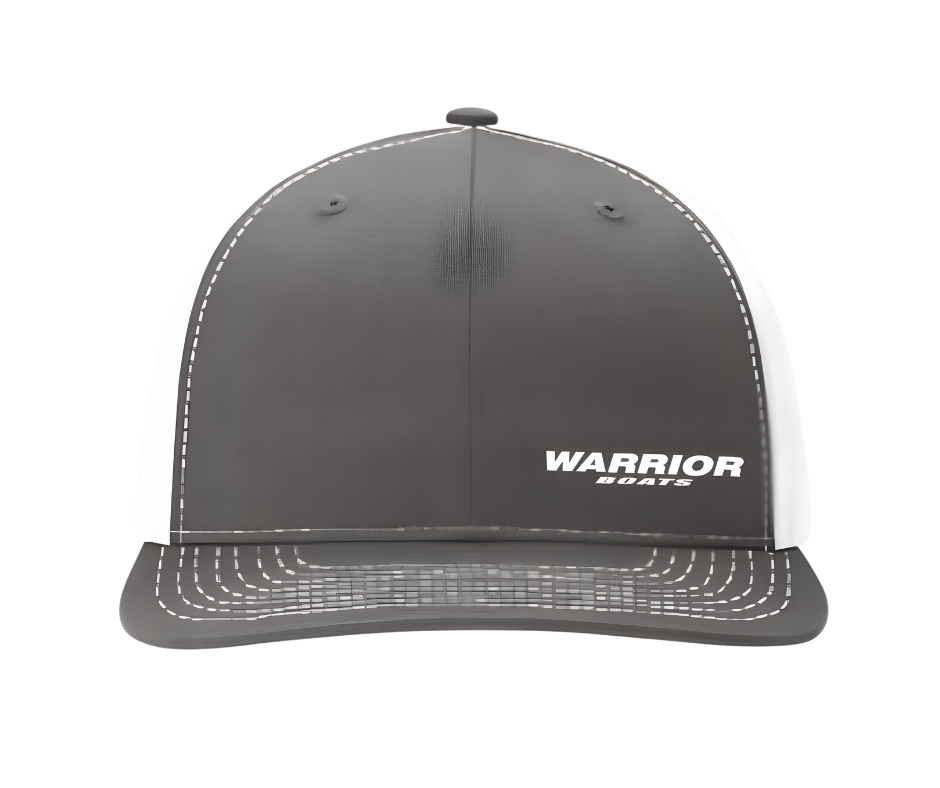 Charcoal/White Trucker Cap (No Mesh)